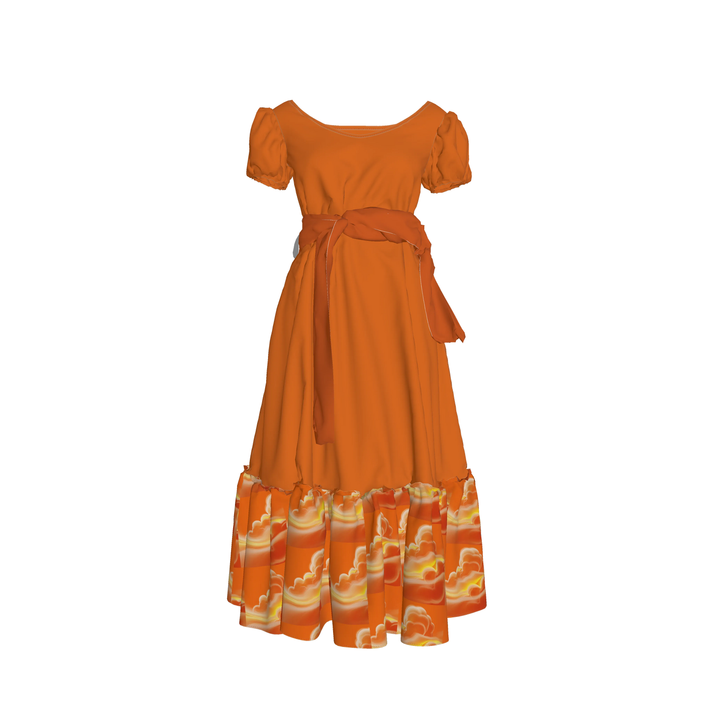 Womens Orange Dream Sacral Chakra Activation Dress