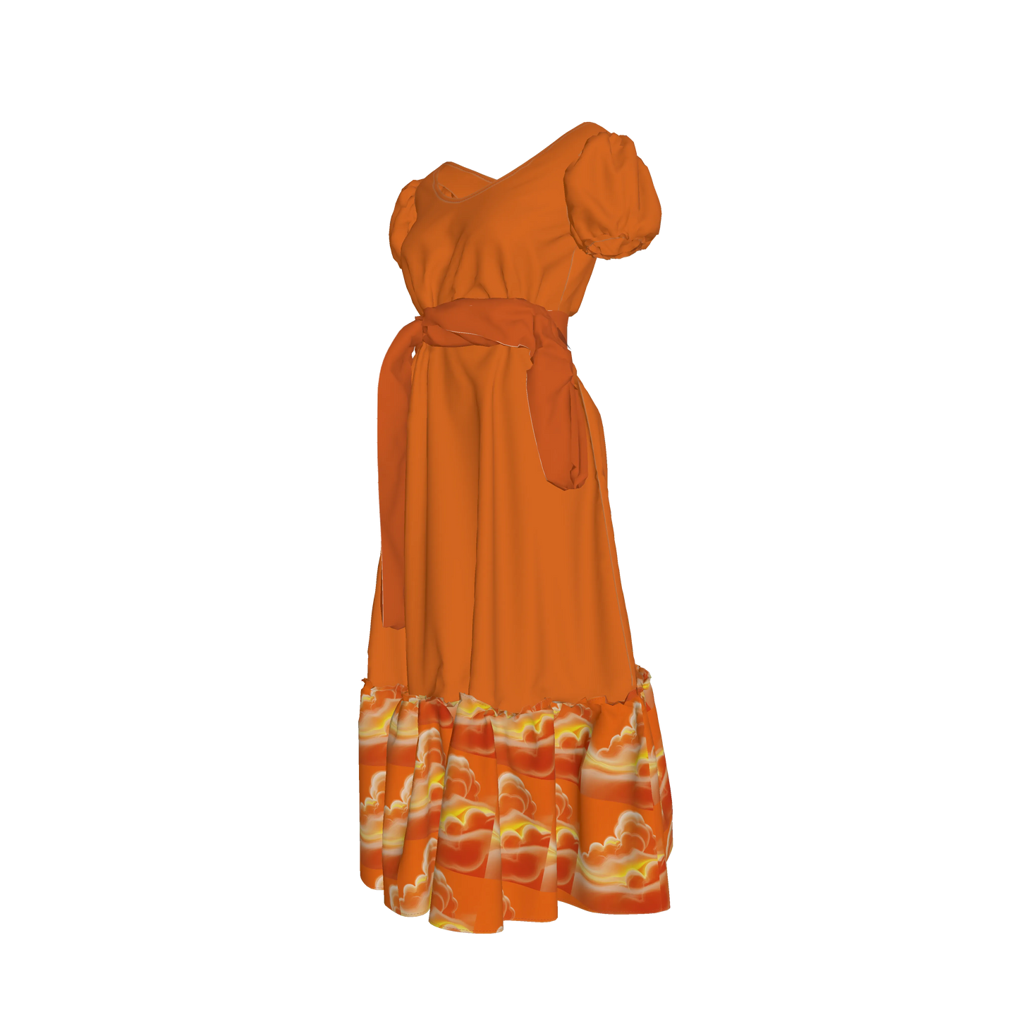 Womens Orange Dream Sacral Chakra Activation Dress