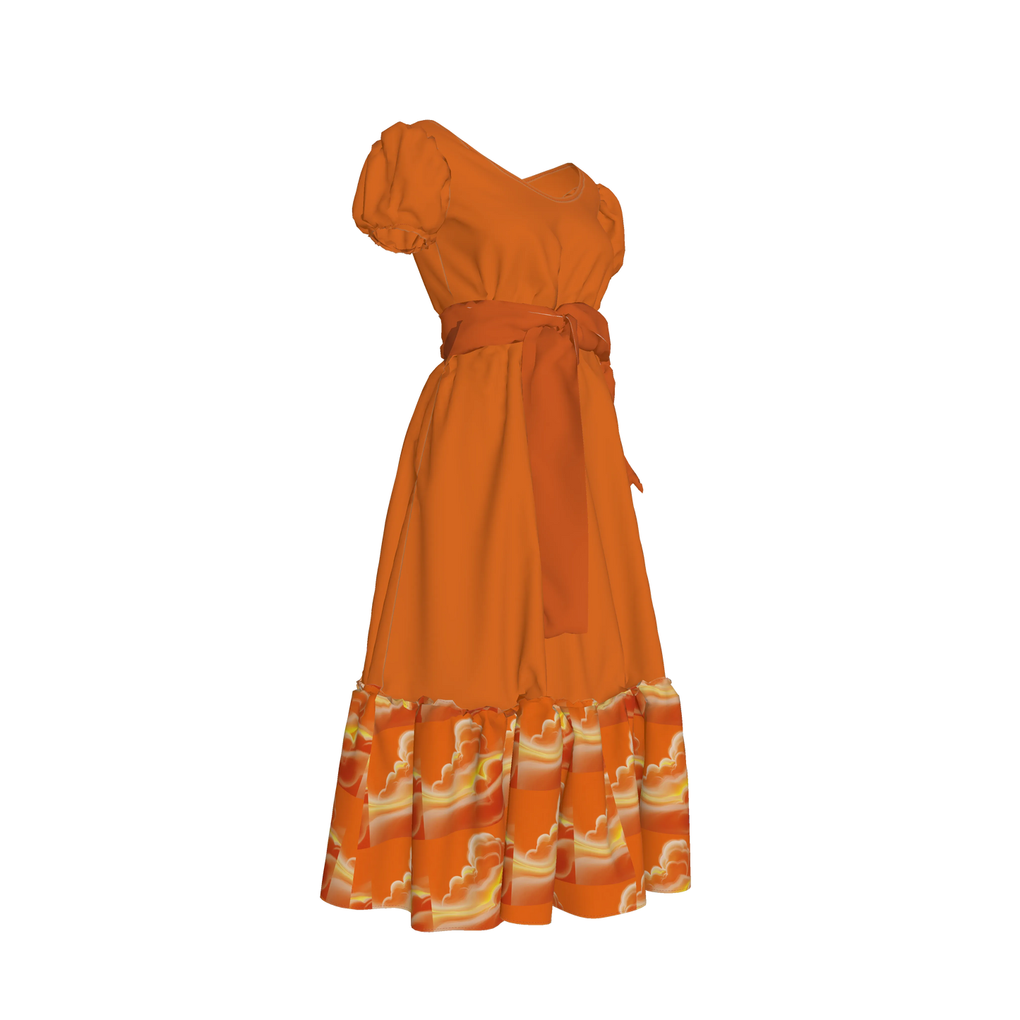 Womens Orange Dream Sacral Chakra Activation Dress